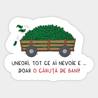 O caruta de bani Sticker